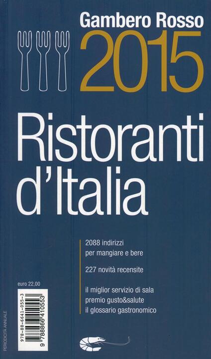 Ristoranti d'Italia del Gambero Rosso 2015 - copertina