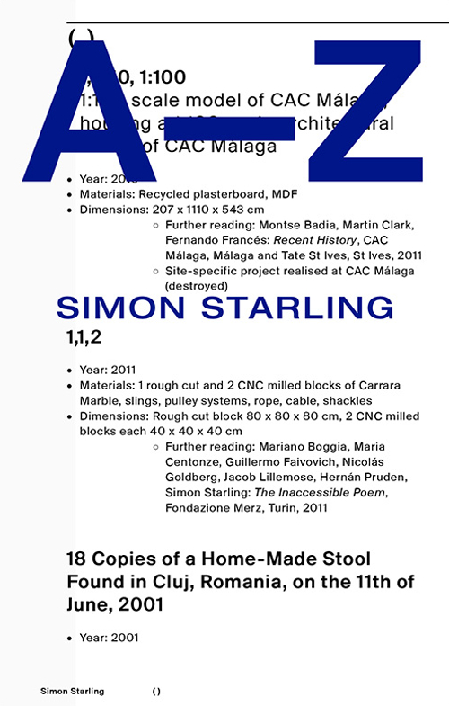 Simon Starling: A-Z Scarica PDF EPUB
