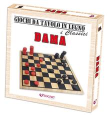 Giocattolo Giochi in legno. Dama sfuso Edicart