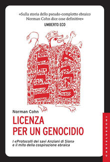 Pdf Completo Licenza Per Un Genocidio I Protocolli Dei Savi Anziani Di Sion E Il Mito Della Cospirazione Ebraica Pdf Box