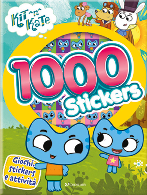 Image of 1000 stickers. Kit N Kate. Con adesivi. Ediz. a colori