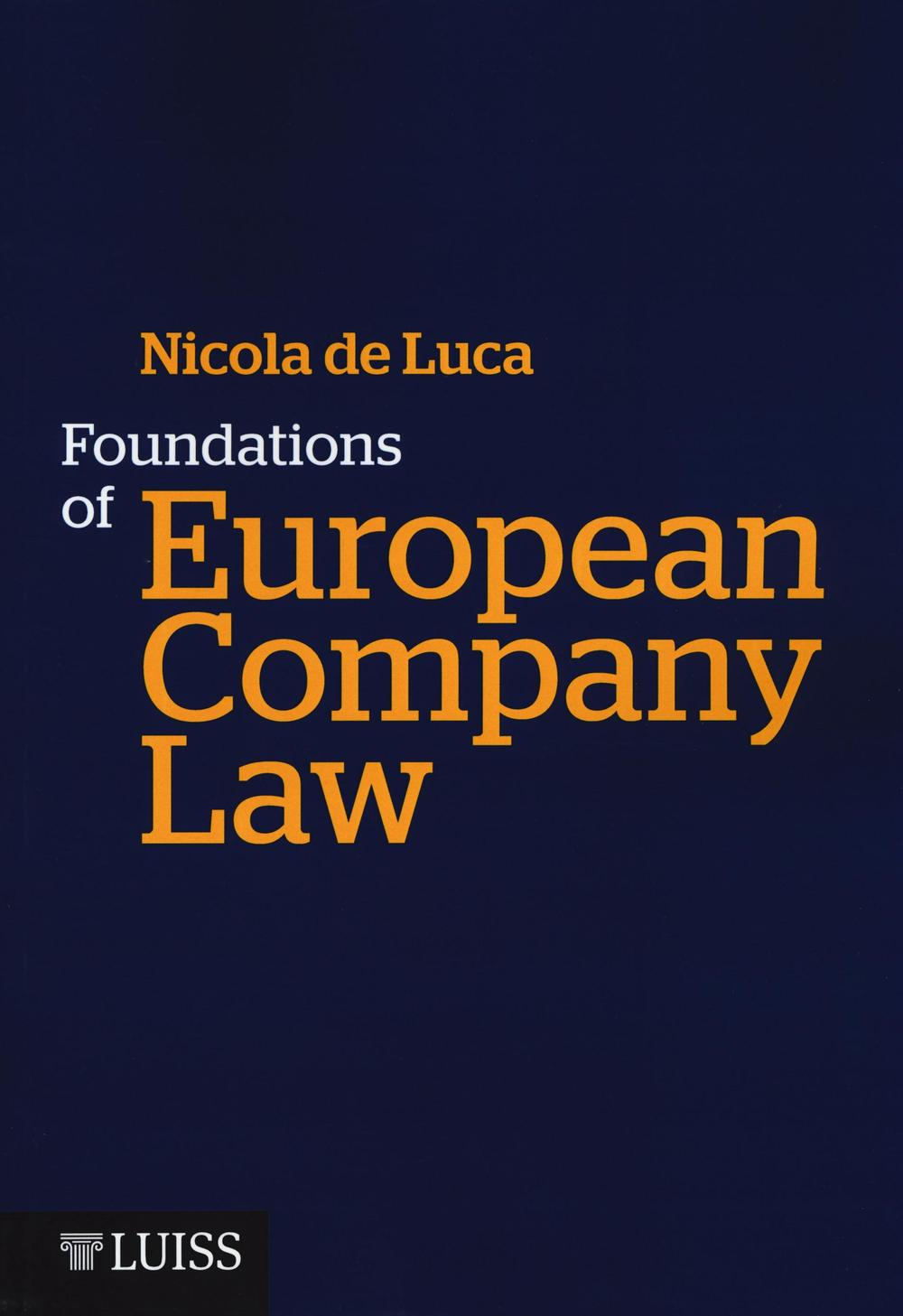 Foundations of European Company Law