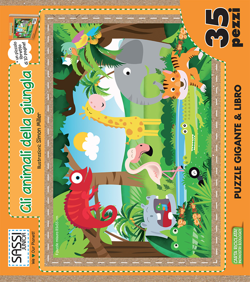 Gli animali della giungla. Libro puzzle Scarica PDF EPUB
