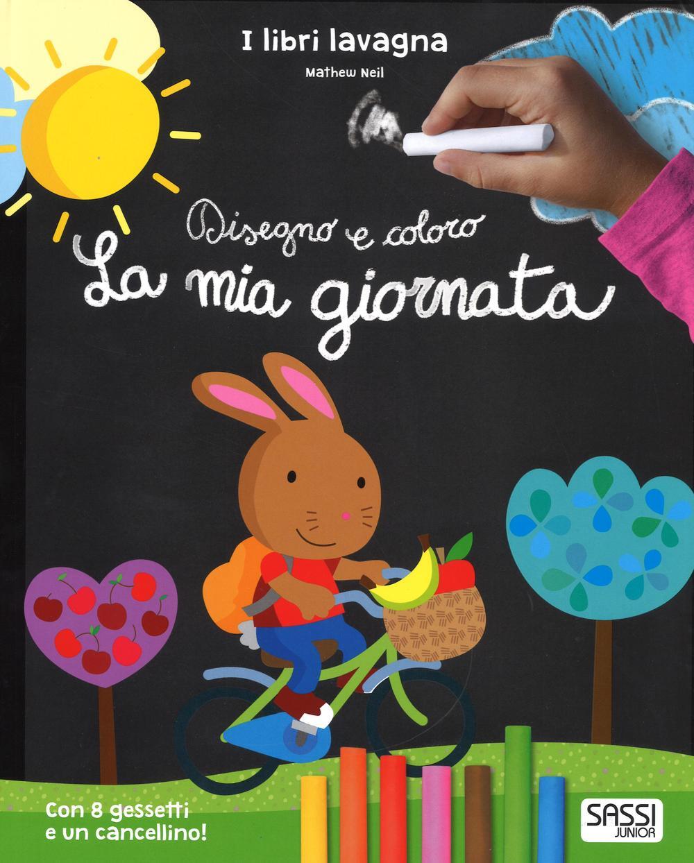 La mia giornata Disegno e coloro Libri lavagna Con gad Mathew Neil Nadia Fabris Libro Sassi Sassi junior