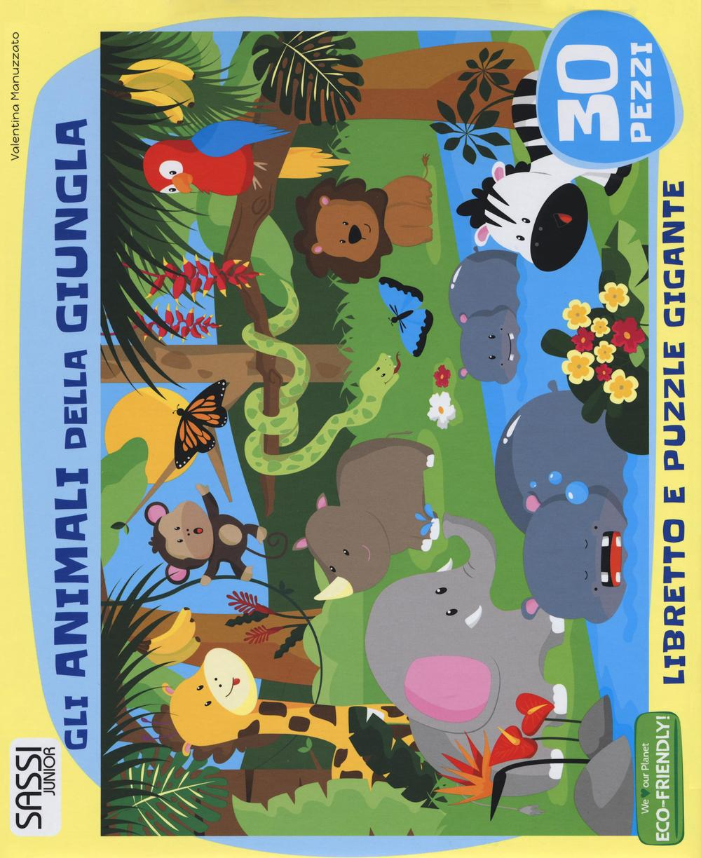 Gli animali della giungla. Libro puzzle Scarica PDF EPUB
