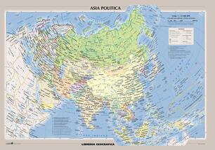 Asia Fisica E Politica Carta Murale Libro Libreria Geografica Ibs