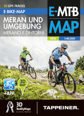 Libro Merano e dintorni. 3D e-bike map. Ediz. italiana e tedesca. Con app