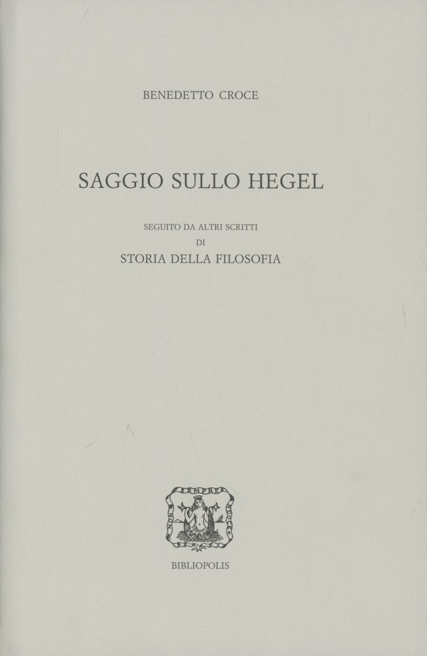 Saggio sullo Hegel