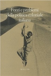 Cover  Fonti E Problemi Della Politica Coloniale Italiana Atti Del Convegno Taormina-messina, 23-29 Ott. 1989