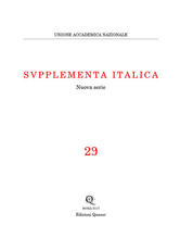 Libro Supplementa italica. Nuova serie. Nuova ediz.. Vol. 29