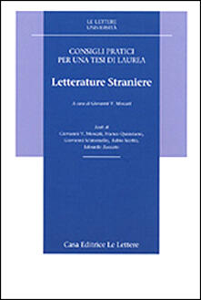 Consigli pratici per una tesi di laurea. Letterature straniere.pdf