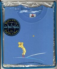 Idee regalo T-Shirt Piccolo Principe a maniche corte, bambino, taglia XXS. Azzurro. Stella Magazzini Salani