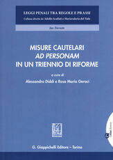 Libro Misure cautelari ad personam in un triennio di riforme