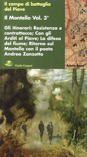 Copertina  Gli itinerari : resistenza e contrattacco; con gli Arditi al Piave; la difesa del fiume; ritorno sul Montello con il poeta Andrea Zanzotto