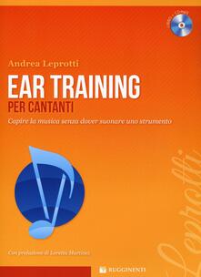 Liberauniversitascandicci.it Ear training per cantanti. Capire la musica. Con CD-Audio Image