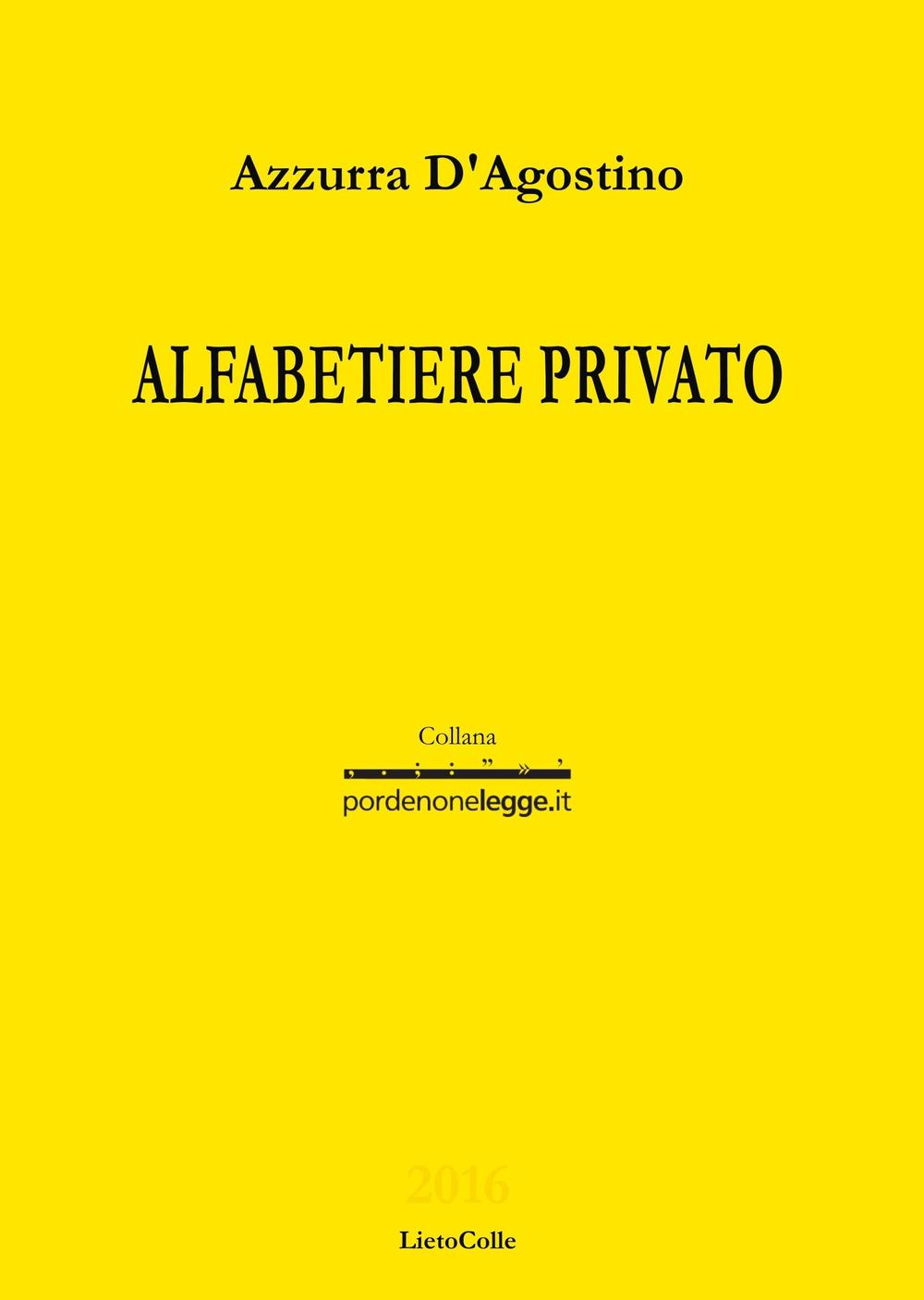 Alfabetiere privato Scarica PDF EPUB
