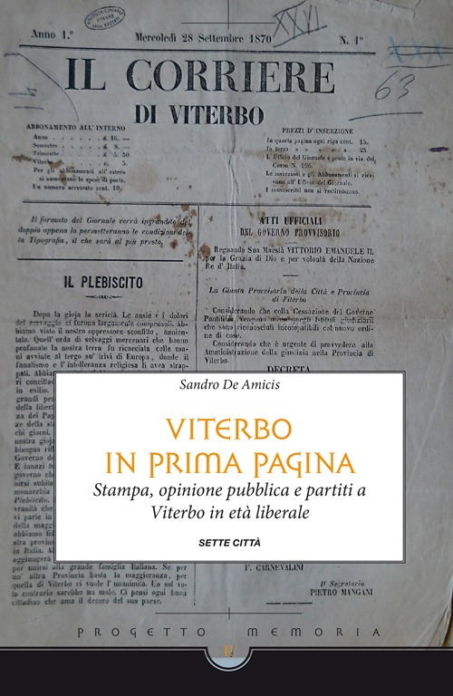 Viterbo in prima pagina. Stampa, opinione pubblica e partiti a Viterbo in età liberale Scarica PDF EPUB
