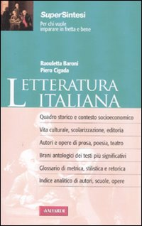 Image of Letteratura italiana