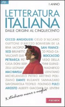 Letteratura italiana. Vol. 1: Dalle origini al Cinquecento..pdf