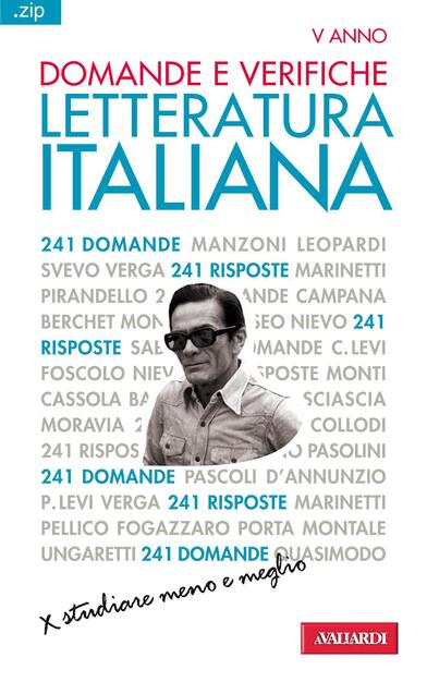 VERIFICHE PARAVIA LETTERATURA ITALIANA SCARICARE