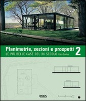 Cover  Planimetrie, sezioni e prospetti 2 : le più belle case del 20. secolo