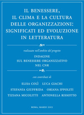 Copertina  Il benessere, il clima e la cultura delle oragnizzazioni: significati ed evoluzione in letteratura