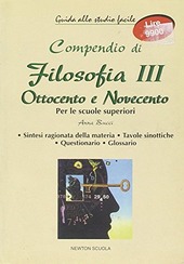 Copertina  Compendio di filosofia : Ottocento e Novecento