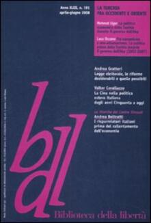 Biblioteca della libertà. Vol. 191: La Turchia fra Occidente e Oriente..pdf