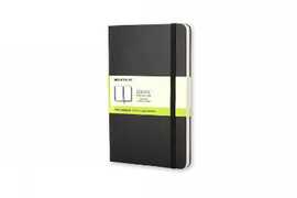 Cartoleria Taccuino Moleskine large a pagine bianche copertina rigida. Nero Moleskine