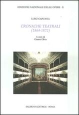 Libro Cronache teatrali (1864-1867) Luigi Capuana