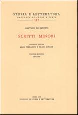 Libro Scritti minori. Vol. 2: 1892-1905. Gaetano De Sanctis