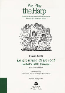 Partyperilperu.it La giostrina di Boubat. Boubat's little carousel for four harps. Score and parts Image