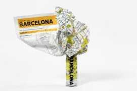Libro Crumpled city map. Barcelona. Ediz. multilingue
