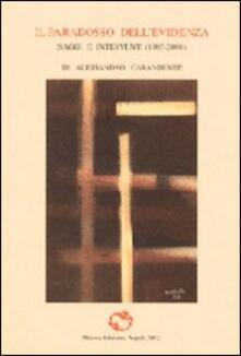Il paradosso dellevidenza. Saggi e interventi critici.pdf