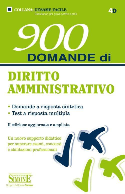 900 domande di diritto amministrativo - Libro - Edizioni Giuridiche