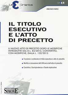 Il titolo esecutivo e latto di precetto.pdf