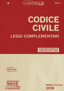 Codice civile. Leggi complementari. Con Contenuto digitale per download e accesso on line.pdf