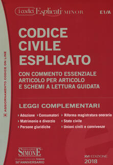 Codice civile esplicato. Con commento essenziale articolo per articolo e schemi a lettura guidata. Leggi complementari.pdf