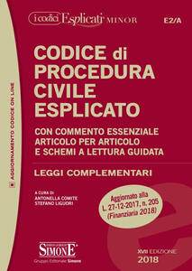 Codice Di Procedura Civile Esplicato. Ediz. Minor - Antonella Comite ...