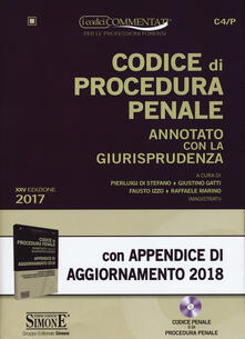 Codice di procedura penale annotato con la giurisprudenza-Appendice di aggiornamento 2018. Con CD-ROM.pdf