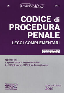 Codice di procedura penale e leggi complementari. Con aggiornamento online.pdf