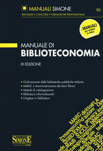 Libro Manuale di biblioteconomia