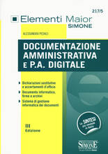 Libro Documentazione amministrativa e P.A. digitale Alessandra Pedaci