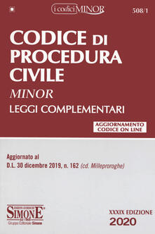 Codice di procedura civile. Leggi complementari. Ediz. minor. Con Contenuto digitale per download e accesso on line.pdf
