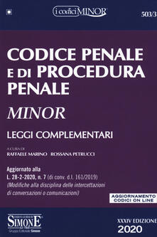 Codice penale e di procedura penale. Leggi complementari. Con aggiornamento online.pdf