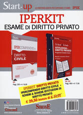 Libro Iperkit esame di diritto privato. Ipercompendio diritto civile-Schemi & schede di istituzioni di diritto privato
