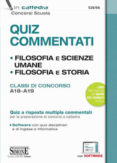 Copertina  Quiz commentati : Filosofia e Scienze umane, Filosofia e Storia
