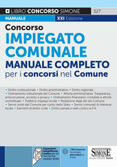 Cover  Concorso impiegato comunale : manuale completo per i concorsi nel Comune