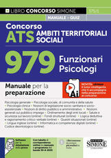 Libro Concorso ATS Ambiti Territoriali Sociali. 979 funzionari psicologi. Manuale per la preparazione. Con Con tabelle di corrispondenza online tra manuale e programma del bando 30-6-2025. Con software per la simulazione della prova