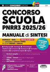 Libro Concorso Scuola PNRR3 2025/26. Manuale di sintesi per la prova scritta del concorso a cattedra. Per ogni ordine e grado. Con espansioni online. Con software online con migliaia di quiz per la simulazione della prova 